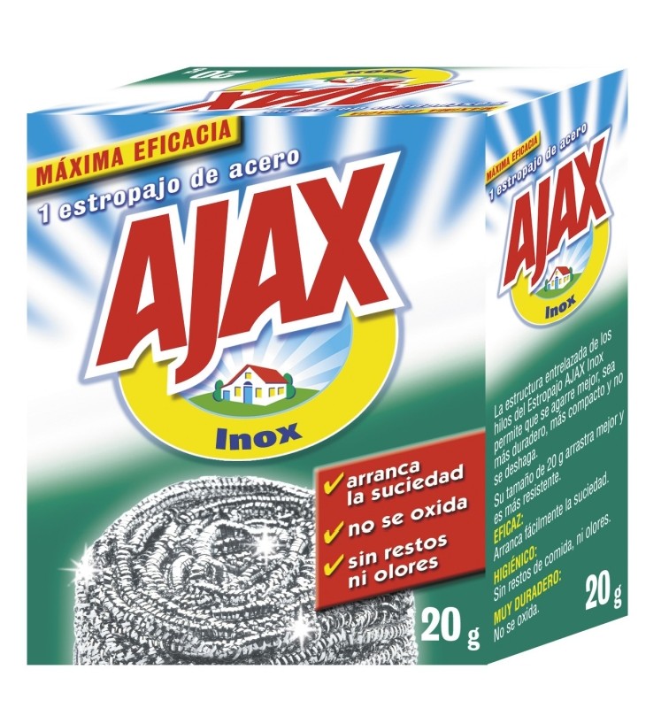 Ajax Estropajo de Acero Inoxidable 1 Unidad