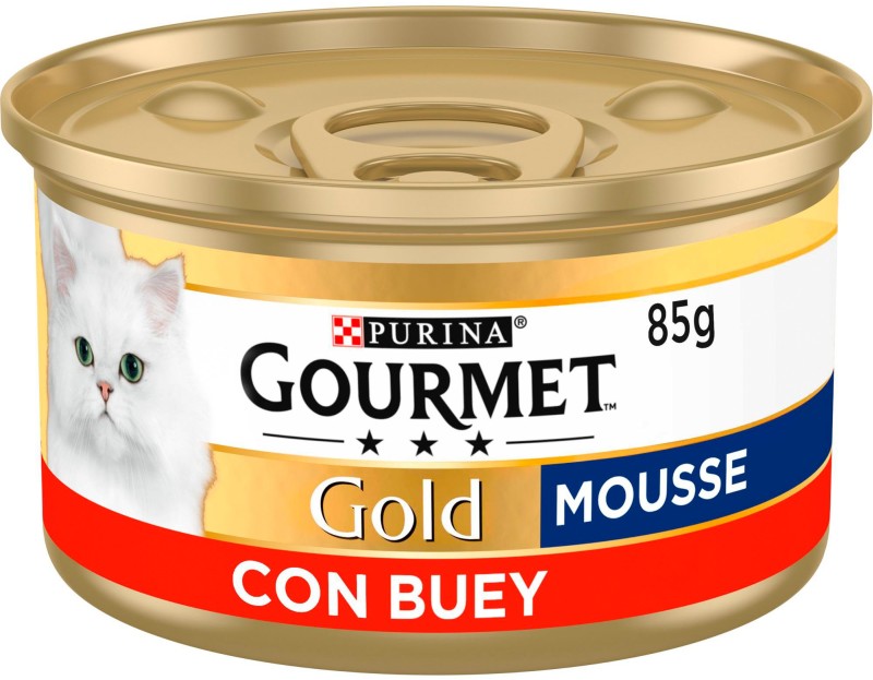 Gourmet Gold Mousse de Carne de Vacuno con Buey 85g