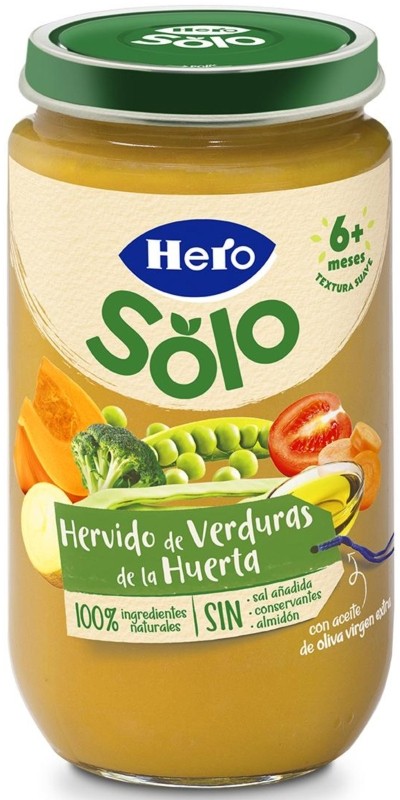 Hero Baby Tarrito Infantil Verduras De La Huerta 235g