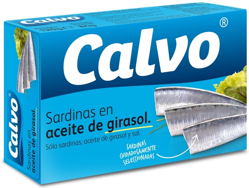 Calvo Sardinas en Aceite de Girasol 120g