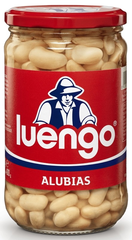 Luengo Alubia Blanca Cocida Frasco de 570g Luengo Alubia Blanca Cocida Frasco de 570g