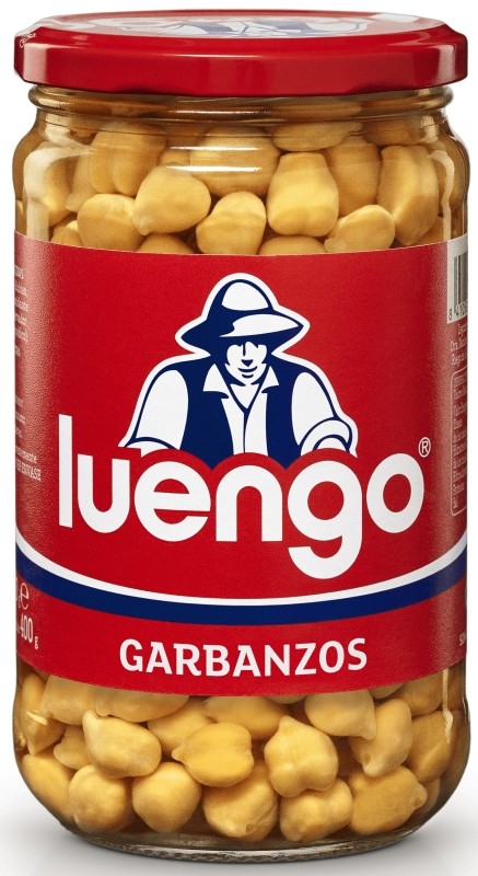 Luengo Garbanzo Cocido Frasco de 560g Luengo Garbanzo Cocido Frasco de 560g
