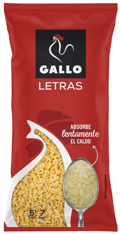 Gallo Pasta de Letras 250g Gallo Pasta de Letras 250g
