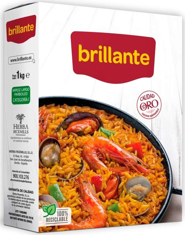 Brillante Arroz Vaporizado Calidad Oro 1kg Brillante Arroz Vaporizado Calidad Oro 1kg