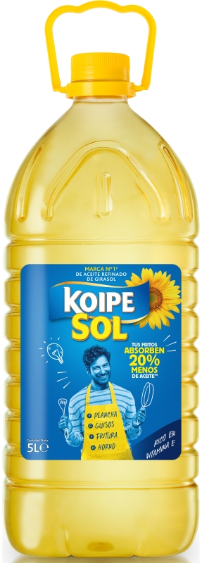 Koipesol Aceite de Girasol Garrafa 5L Koipesol Aceite de Girasol Garrafa 5L