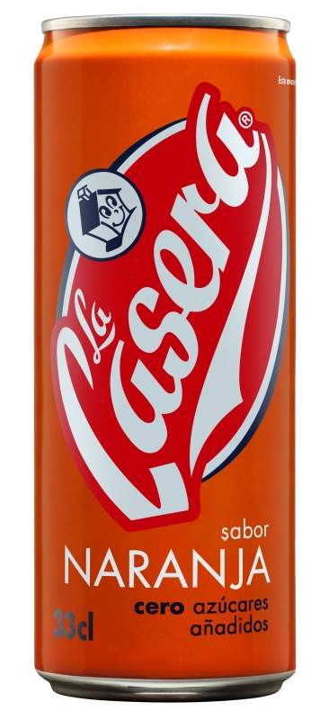 La Casera Gaseosa Naranja Lata 330ml
