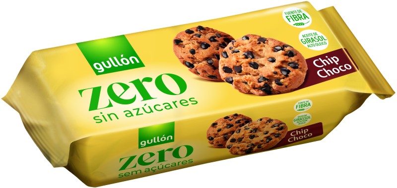 Gullón Zero Galletas con Gotas de Chocolate 125g