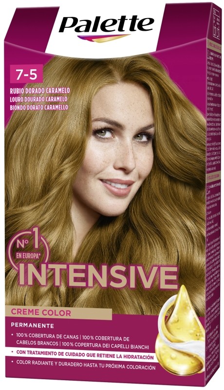 Palette Intensive 7-5 Rubio Dorado Caramelo 1 Unidad