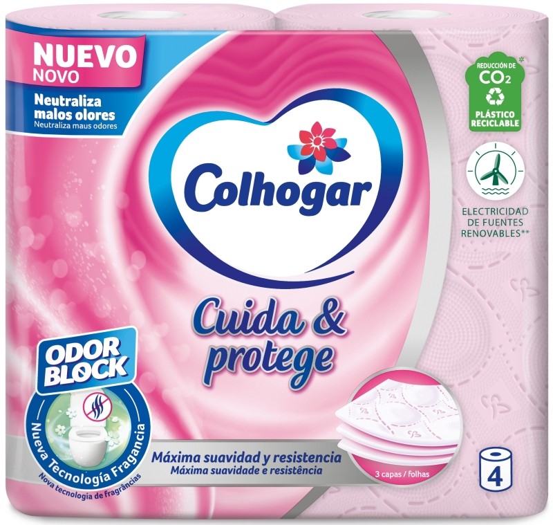 Colhogar Papel Higiénico Cuida & Protege 21m 4 Unidades