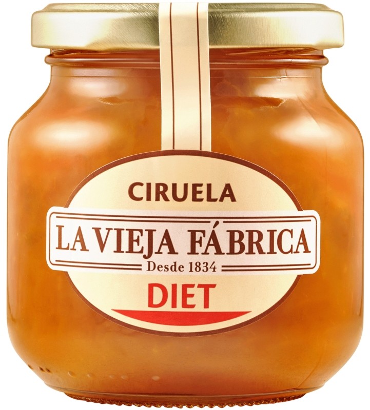 La Vieja Fábrica Mermelada de Ciruela Diet 280g
