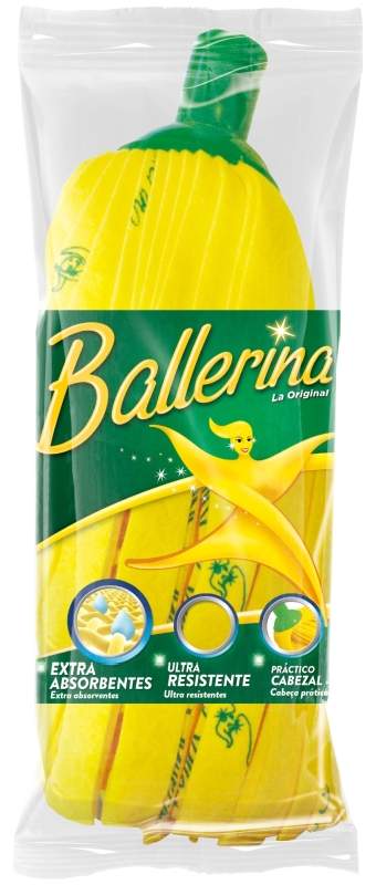 Ballerina Fregona Amarilla Sintética 1 Unidad