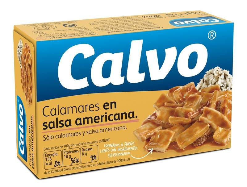 Calvo Calamares en Salsa Americana 115g Calvo Calamares en Salsa Americana 115g
