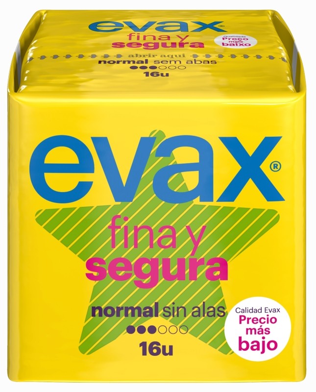 Evax Fina y Segura Normal 16 Unidades