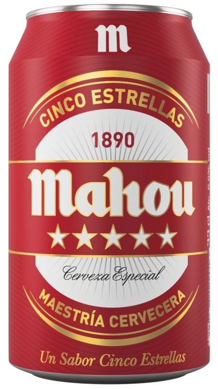 Mahou 5 Estrellas Cerveza 33cl
