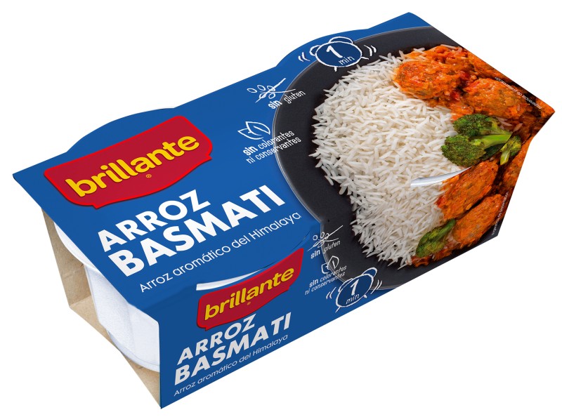 Brillante Arroz Basmati en Tarrina 2x125g
