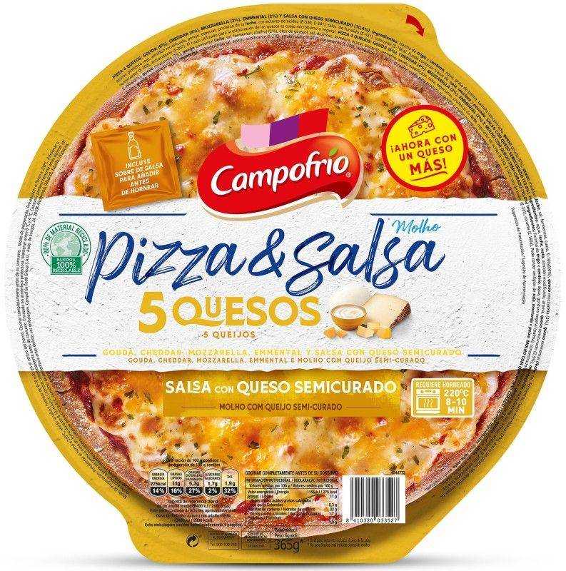 Campofrío Pizza 4 Quesos con Salsa al Queso Manchego 360g