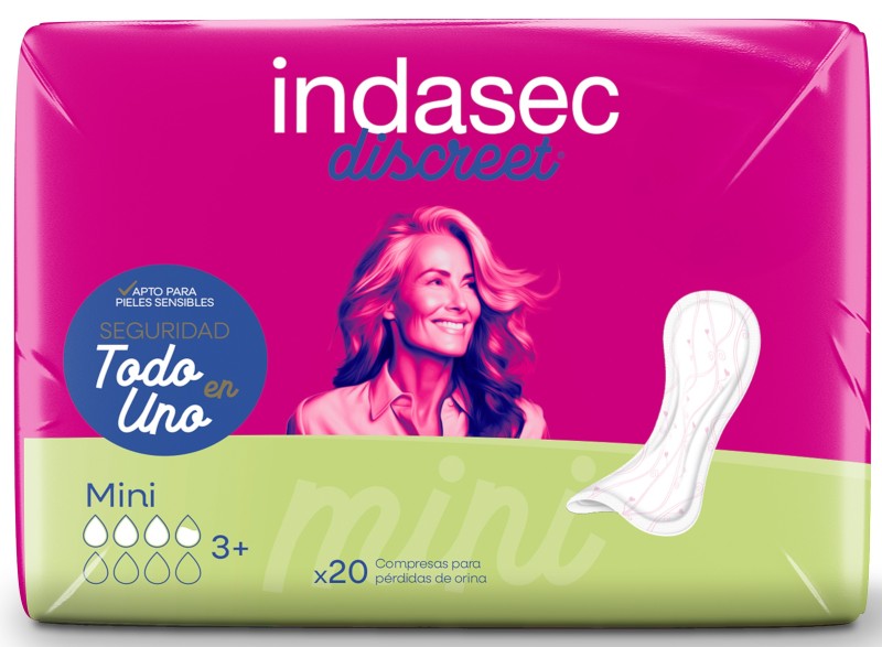 Indasec Compresa Incontinencia Mini 20 Unidades