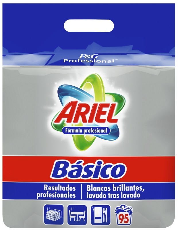 Ariel Básico Profesional Detergente en Polvo 95 Lavados