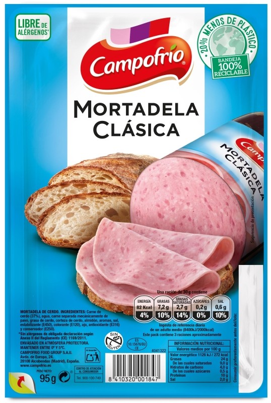 Campofrío Mortadela Clásica en Lonchas 95g Campofrío Mortadela Clásica en Lonchas 95g