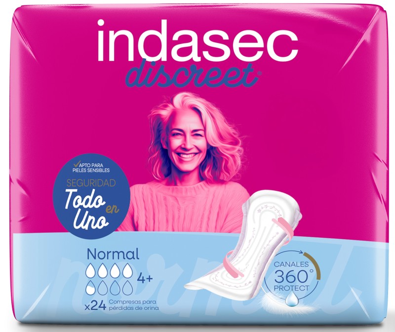 Indasec Discreet Normal 24 Unidades
