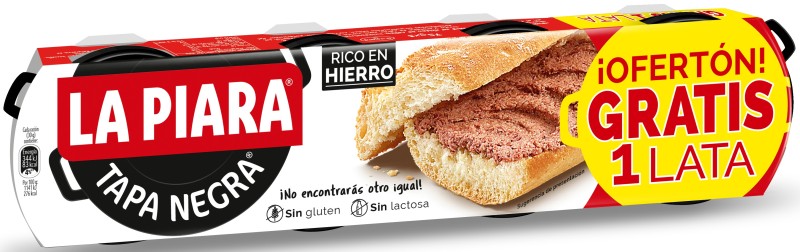 La Piara Paté Hígado Cerdo 3x75g + 1 Gratis
