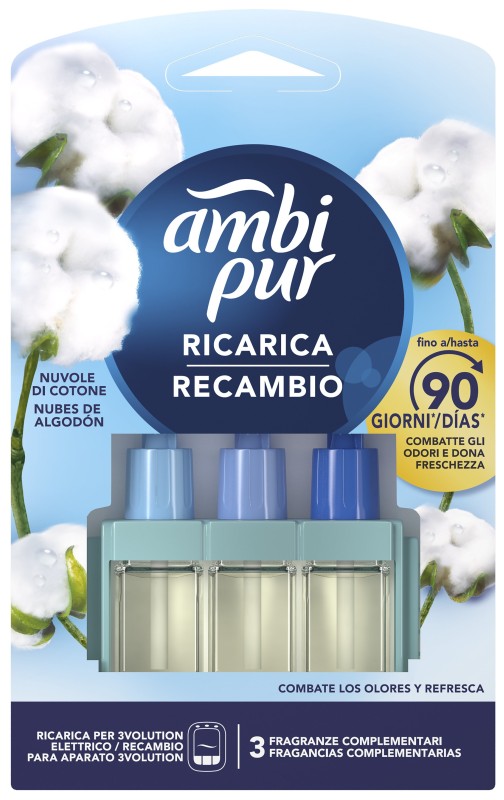 Ambipur 3Volution Nubes de Algodón Recambio 20ml