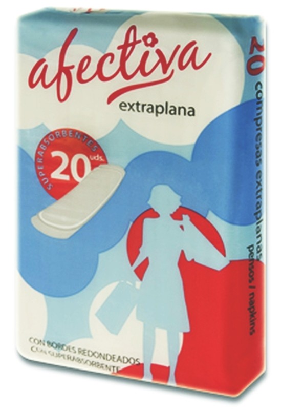 Afectiva Compresa Extraplana 20 Unidades