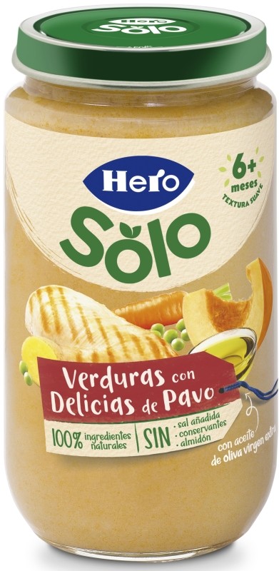 Hero Baby Tarrito Infantil Verduras Y Pavo 235g