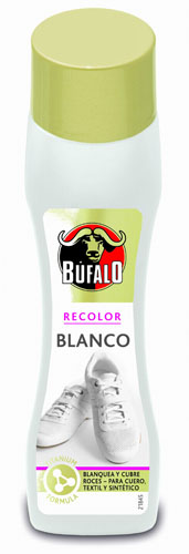 Búfalo Crema con Autoaplicador para Calzado Blanco 50ml