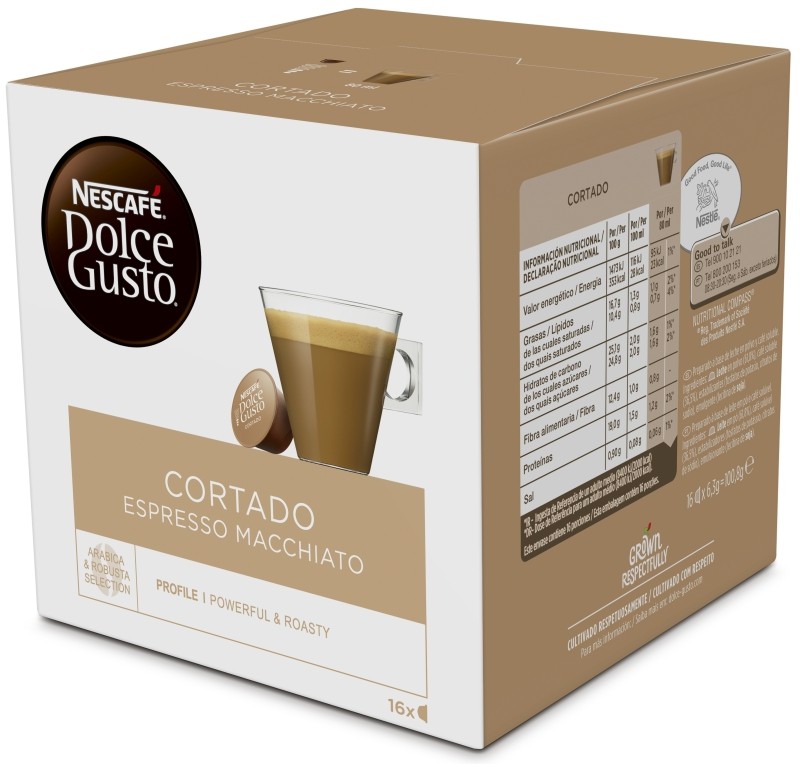 Nescafé Dolce Gusto Café Cortado Espresso Macchiato 16 Unidades Nescafé Dolce Gusto Café Cortado Espresso Macchiato 16 Unidades