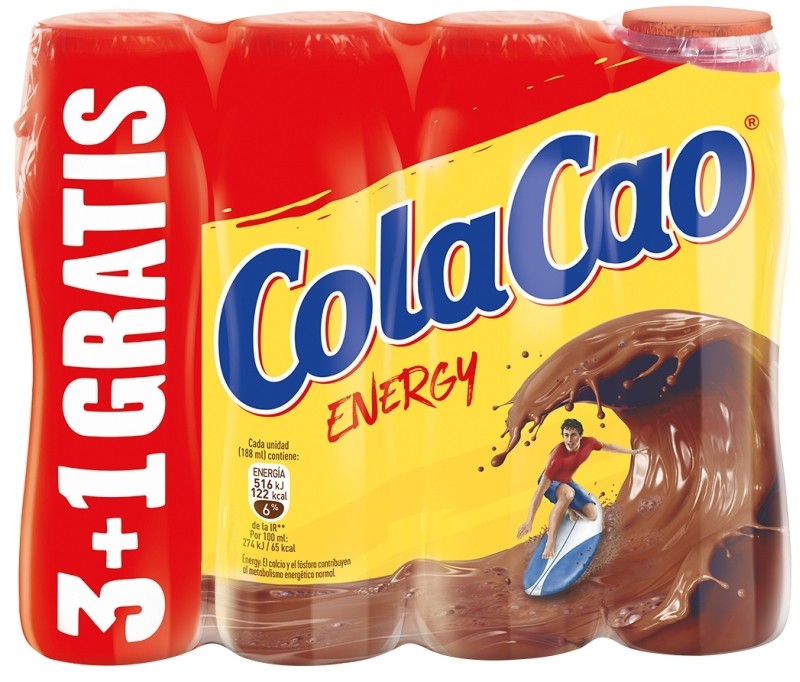 Colacao Batidos Cacao Energy 4x188ml