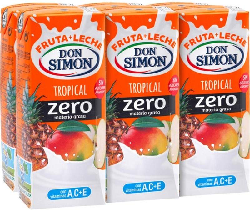 Don Simon Fruta + Leche Tropical Zero 6x200ml