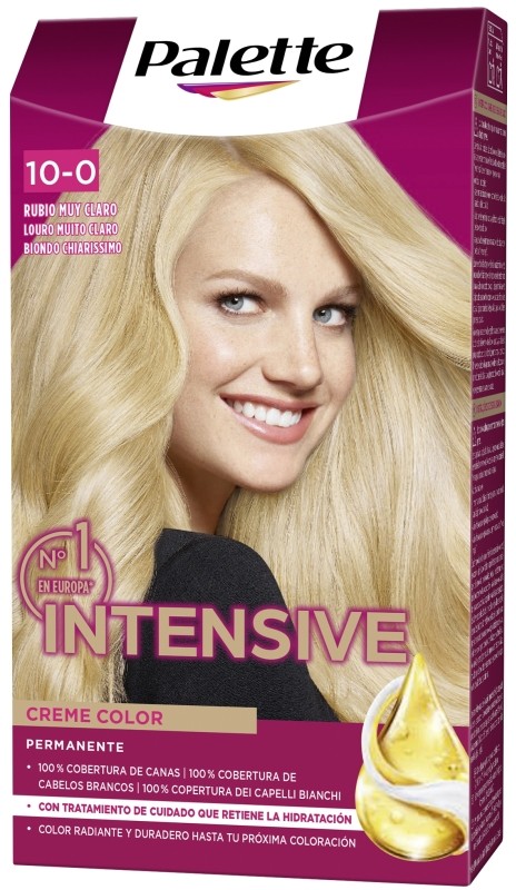 Palette Intensive Creme Color 10-0 Rubio Muy Claro 1 Unidad Palette Intensive Creme Color 10-0 Rubio Muy Claro 1 Unidad