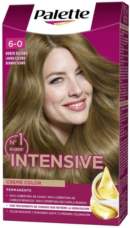 Palette Intensive Creme Color 6-0 Rubio Oscuro 1 Unidad Palette Intensive Creme Color 6-0 Rubio Oscuro 1 Unidad