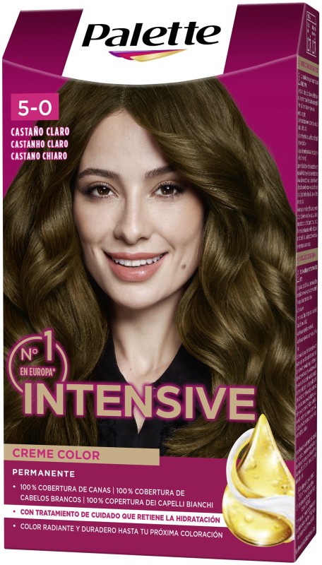 Palette Intensive Creme Color 5-0 Castaño Claro 1 Unidad