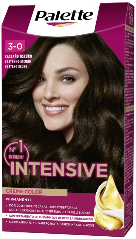 Palette Intensive Creme Color 3-0 Castaño Oscuro 1 Unidad Palette Intensive Creme Color 3-0 Castaño Oscuro 1 Unidad