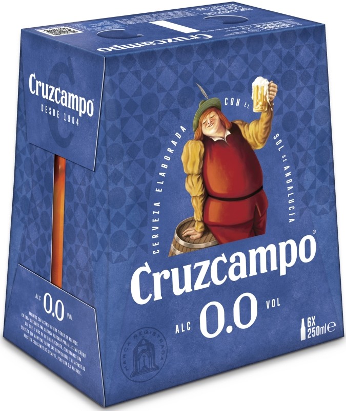 Cruzcampo 0,0 Cerveza Lager Sin Alcohol Botella 6x25cl