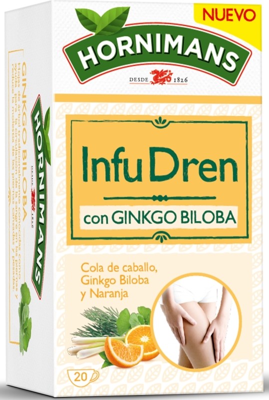 Hornimans Infu Dren con Ginkgo Biloba y Cola de Caballo 20 Unidades Hornimans Infu Dren con Ginkgo Biloba y Cola de Caballo 20 Unidades