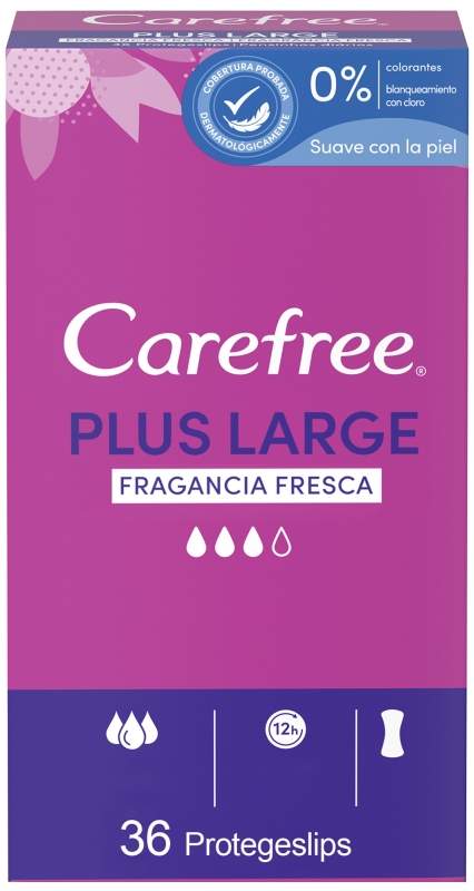 Carefree Maxi Fresh Protegeslips 36 Unidades