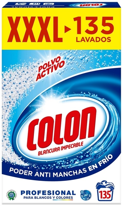Colon Detergente en Polvo Profesional 135 Lavados