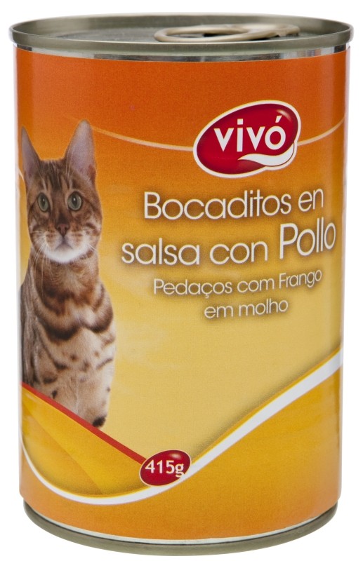 Vivó Bocaditos En Salsa Con Pollo Para Gato 415g