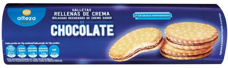 Alteza Galleta Rellena Chocolate 250g