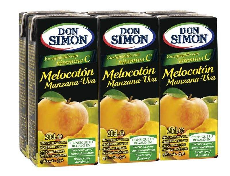 Don Simon Zumo Melocotón y Uva 6x200ml