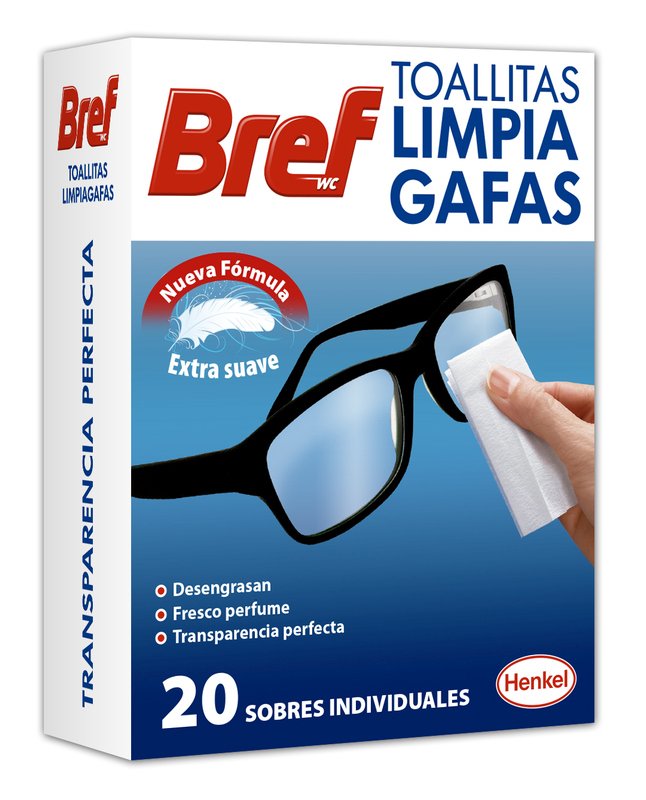 Bref Toallitas Limpia Gafas 20 Unidades