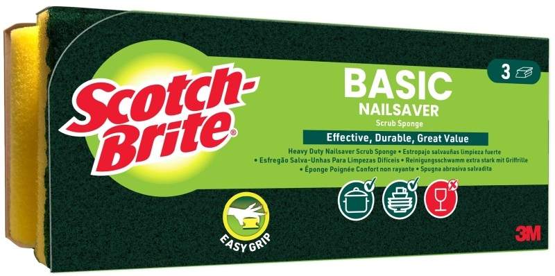 Scotch Brite Estropajo Salvauñas 3 Unidades