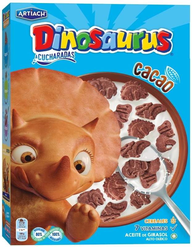 Dinosaurus Galletas a Cucharadas con Cereales y Cacao 320g