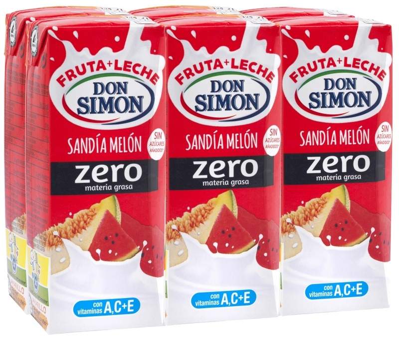 Don Simon Fruta + Leche Sandia Melón Zero 6x200ml