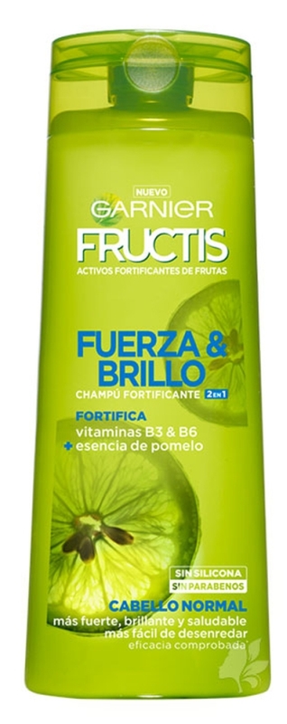 Champú Fructis Fuerza y Brillo 2 en 1 de Garnier 360ml