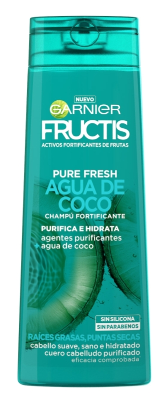 Fructis Champú Pure Fresh Agua de Coco de Garnier 360ml
