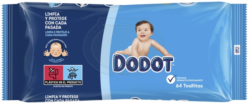 Dodot Etapas Toallitas para Bebé 64 Unidades